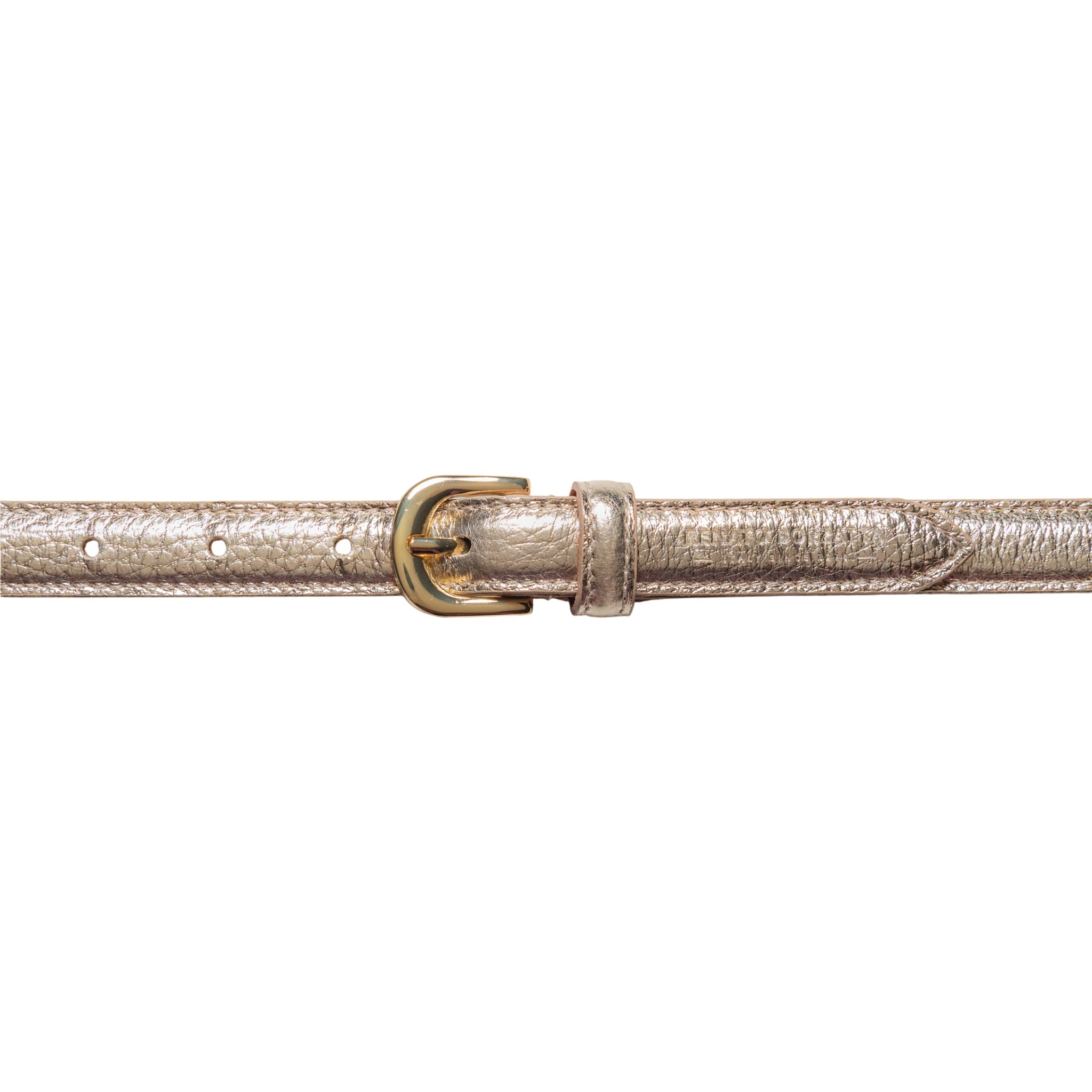RB4021AS | Cintura Donna Made in Italy in Vera Pelle grana Dollaro. Fibbia in finitura Oro Lucido. Colore Oro. Dimensioni: cm 115 x 2,0 x 0,5 (giro vita cm 100)